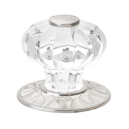 Gliderite Hardware 1-1/4 in. Clear Acrylic Cabinet Knob - 235140-SN, 10PK 235140-SN-10